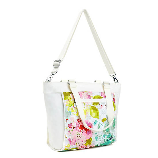 New Shopper Small Printed Tote Bag, Alabaster, large