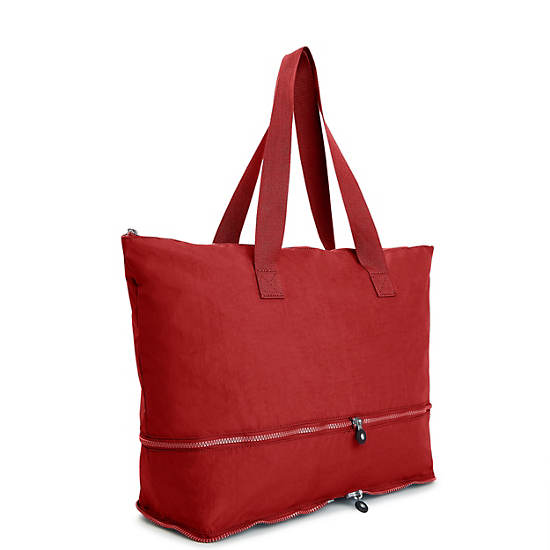 Imagine Foldable Tote Bag, Dark Fushia, large