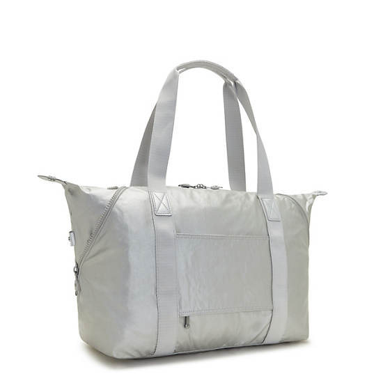 Art Medium Metallic Tote Bag, Bright Metallic, large