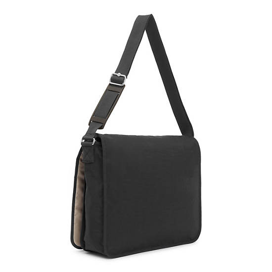 Loftin Messenger Bag, Black, large
