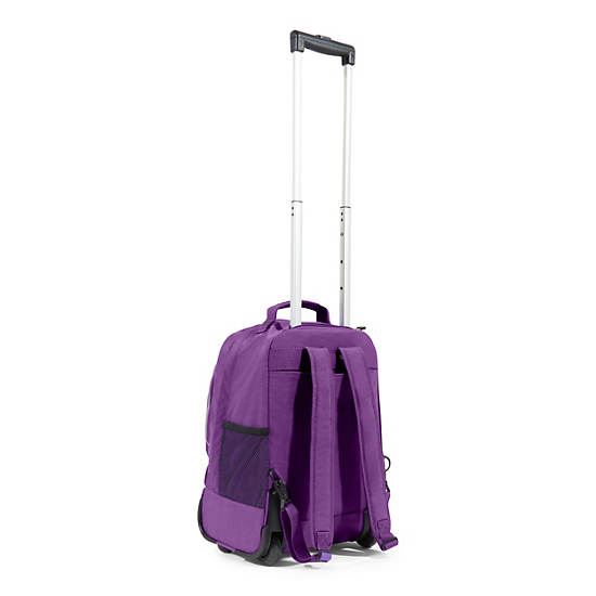 Sanaa Large Rolling Backpack, Purple Feather, large