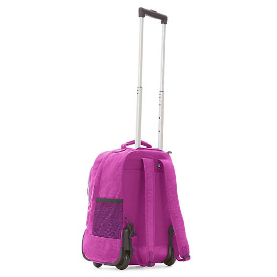 Sanaa Large Rolling Backpack, Hot Magenta, large