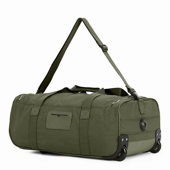 Discover Small Carry-On Rolling Luggage Duffle, Jaded Green, large