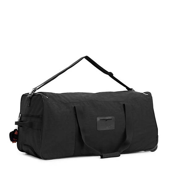 Discover Large Rolling Luggage Duffle, Black, large