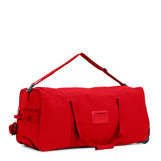 Discover Large Rolling Luggage Duffle, Cherry Tonal, large