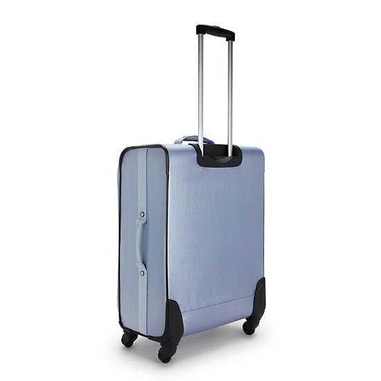 Parker Medium Metallic Rolling Luggage, Clear Blue Metallic, large