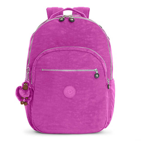 Seoul Extra Large Laptop Backpack - Purple Garden | Kipling