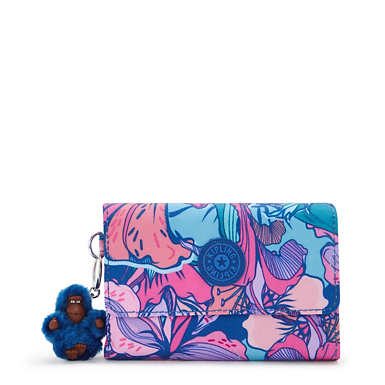 Pixi Medium Printed Organizer Wallet - Tropical Bloom