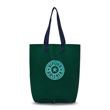 Hip Hurray Packable Tote Bag - Jungle Green Trq