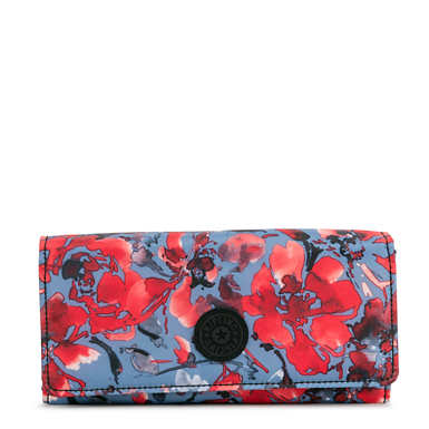 Designer Handbags Backpacks Luggage Wallets By Kipling New Teddi Printed Snap Wallet