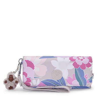 Rubi Large Printed Wristlet Wallet - Pastel Petals