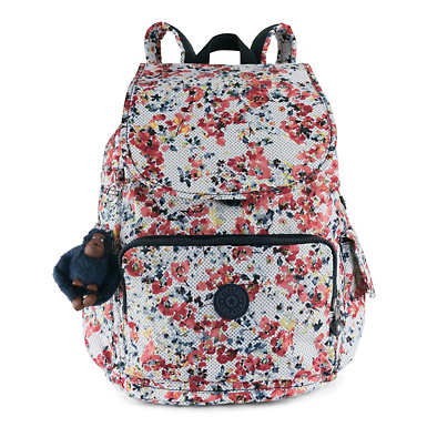 【kipling美國官網】 city pack printed backpack - busy blossoms