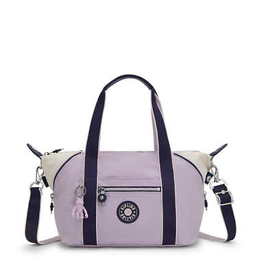 Art Mini Shoulder Bag - Gentle Lilac Block