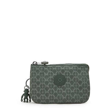 Creativity Small Printed Pouch - Signature Green Embossed