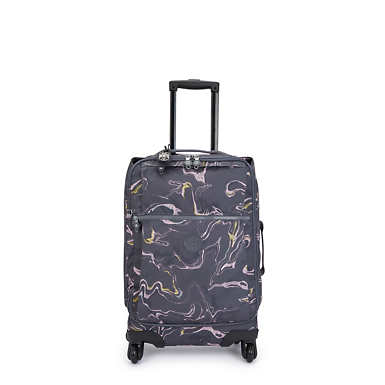 Darcey Small Printed Carry-On Rolling Luggage - Soft Marble
