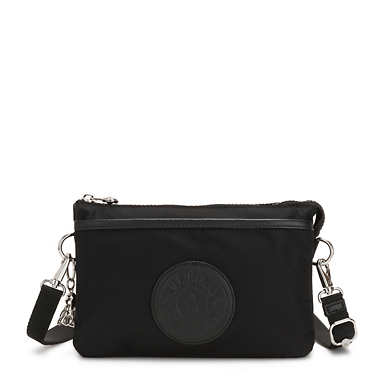 black and grey purse