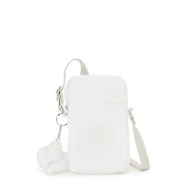 키플링 Kipling Crossbody Phone Bag,Pure Alabaster