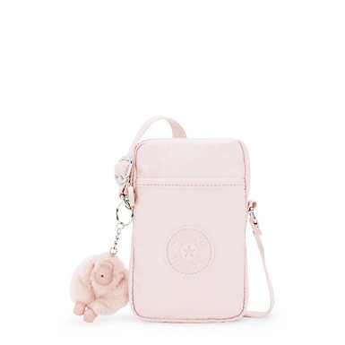 Tally Metallic Crossbody Phone Bag - Pink Shine