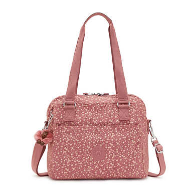 Felicity Printed Shoulder Bag - Bubbly Flowers Pink
