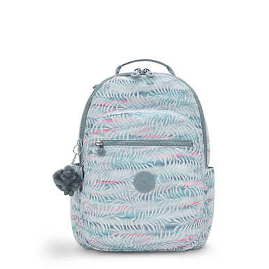 Seoul Large Printed 15" Laptop Backpack - Palm Tree Leaves