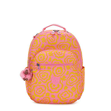 Seoul Large Printed 15" Laptop Backpack - Daisy Floral