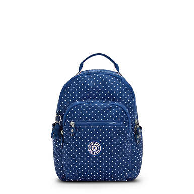 Seoul Small Printed Tablet Backpack - Soft Dot Blue