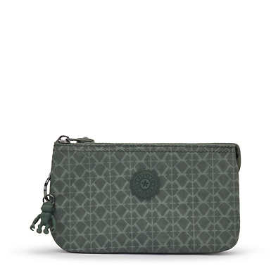 Creativity Large Printed Pouch - Signature Green Embossed