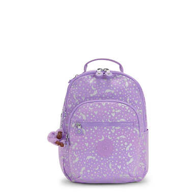Seoul Small Printed Tablet Backpack - Galaxy Metallic