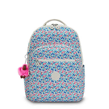 Seoul Extra Large Printed 17" Laptop Backpack - Micro Flowers