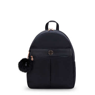 Carla Backpack - Jet Black Satin WK