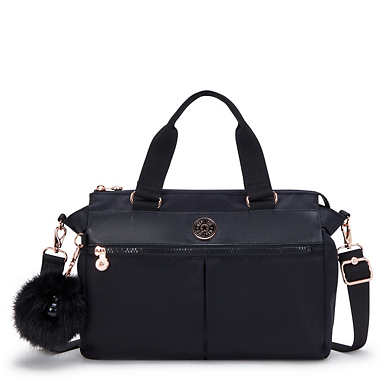 Marianna Handbag - Jet Black Satin WK