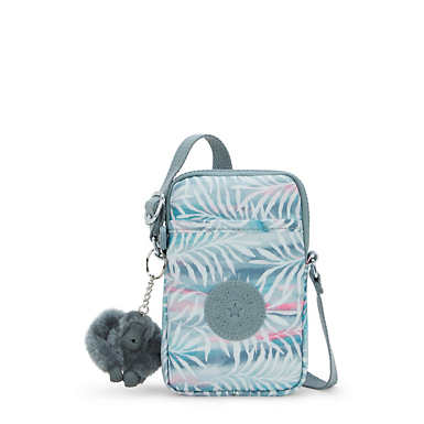 Tally Printed Crossbody Phone Bag - Palm Tree Leaves