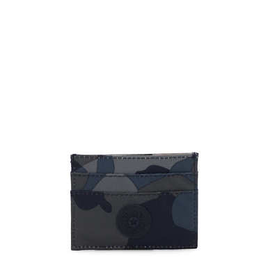 Daria Printed Card Holder - Cool Camo Grey