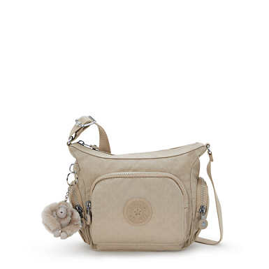 Gabbie Mini Printed Crossbody Bag - Sign Beige Emb