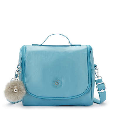 New Kichirou Metallic Lunch Bag - Aqua Tides Metallic