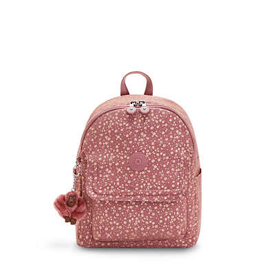 Matta Up Printed Backpack - Bubbly Flowers Pink
