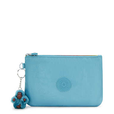 Viv Metallic Pouch - Aqua Tides Metallic