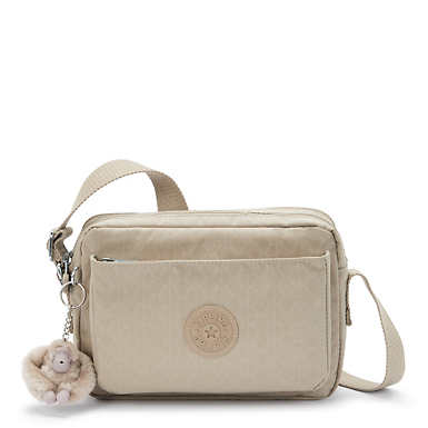 Abanu Medium Printed Crossbody Bag - Sign Beige Emb