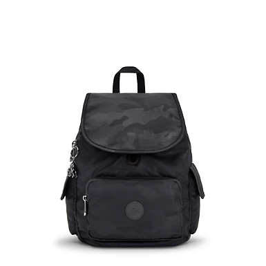 City Pack Small Backpack - Black Camo Embossed