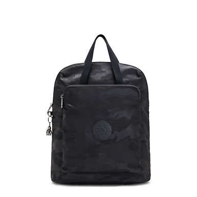 Kazuki 15" Laptop Backpack - Black Camo Embossed