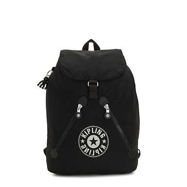 Fundamental Medium Backpack Stars Pop Black Kipling