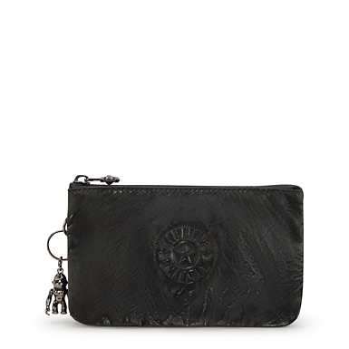 Creativity Large Lacquard Pouch - Jet Black Glam