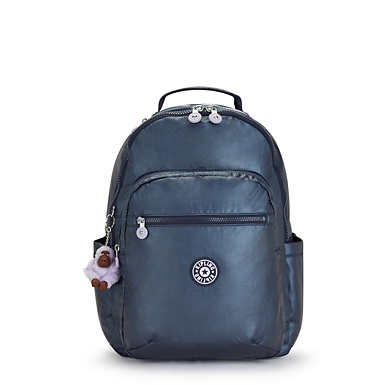 Seoul Large Metallic 15" Laptop Backpack - Admiral Blue