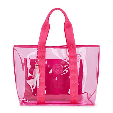 Jacey Extra Large Clear Barbie Tote Bag