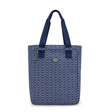 Jowns Printed Denim Tote Bag - Signature Denim