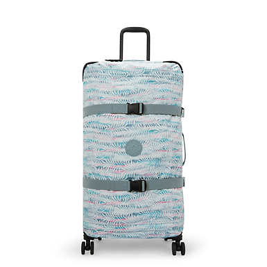 Spontaneous Large Printed Rolling Luggage - Palm Tree Leaves