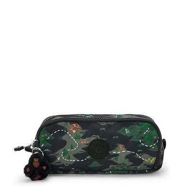 Gitroy Printed Pencil Case - Faded Green