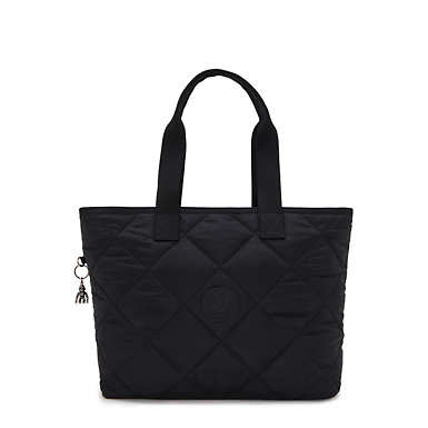 Colissa Up Quilted Laptop Tote Bag - Cosmic Black Ql