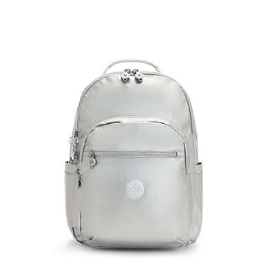 Seoul Large Metallic 15" Laptop Backpack - Bright Metallic