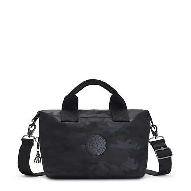 Kala Mini Handbag - Black Camo Embossed